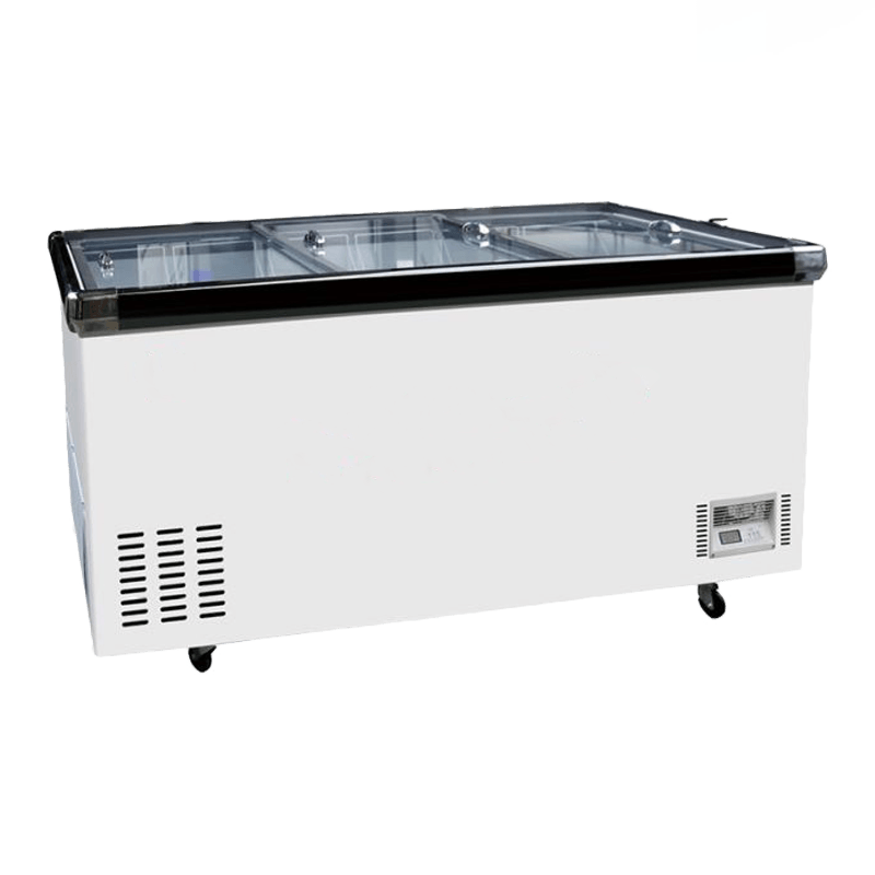 Vetrine refrigerate per isole con fondo profondo